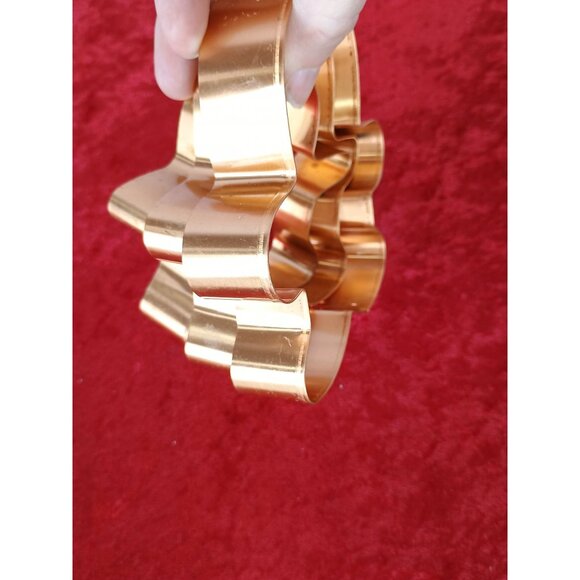 Set Of 3 Nesting Gingerbread Man Copper Cookie Cutters For Baking & Crafting - Picture 5 of 6